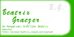 beatrix graczer business card